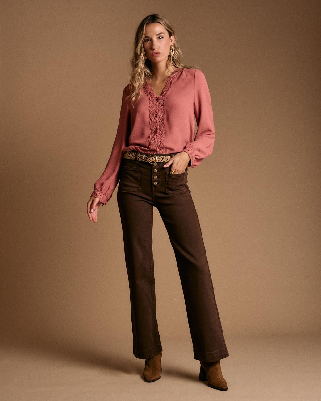Camisa com Detalhe Central Lola