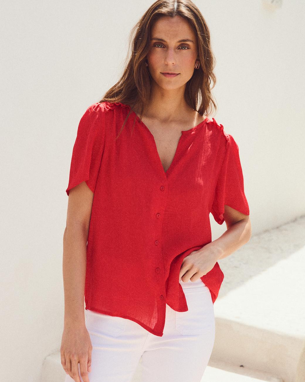 Blusa Vermelha Carmina