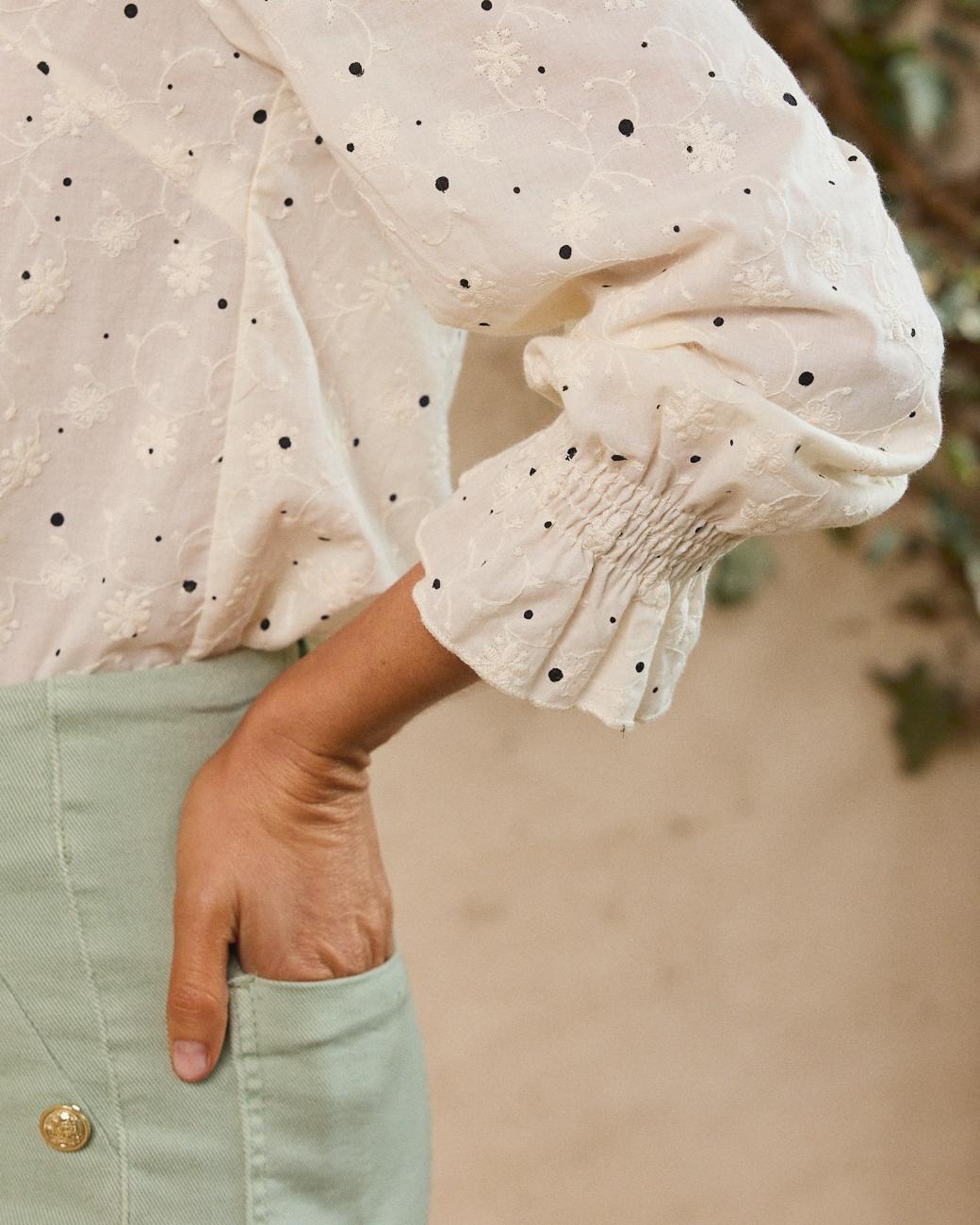 Camisa com folhos Lucía