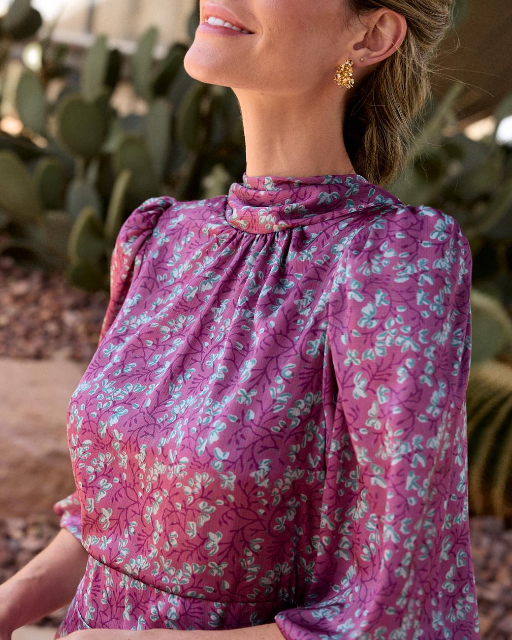 Vestido Longo Estampado Min
