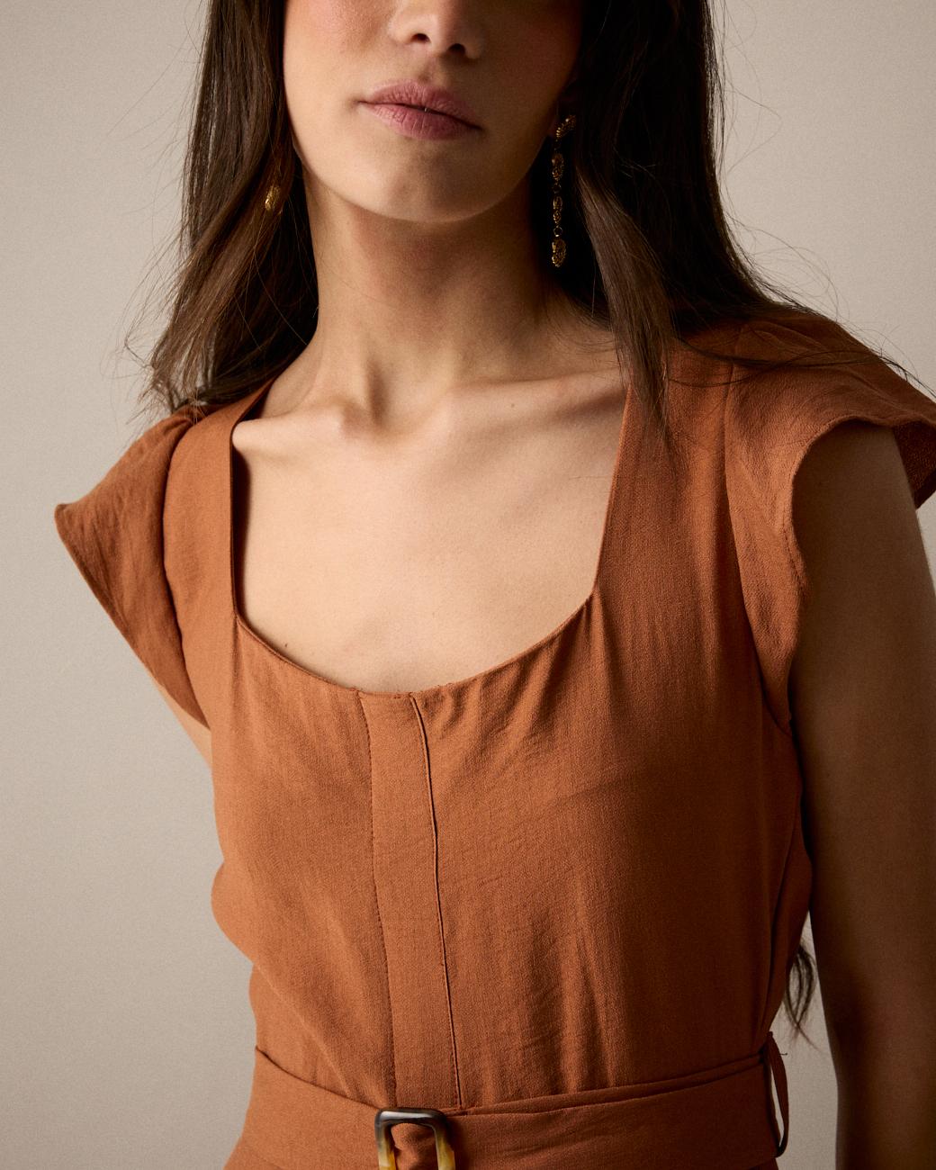 Vestido Castanho Lola
