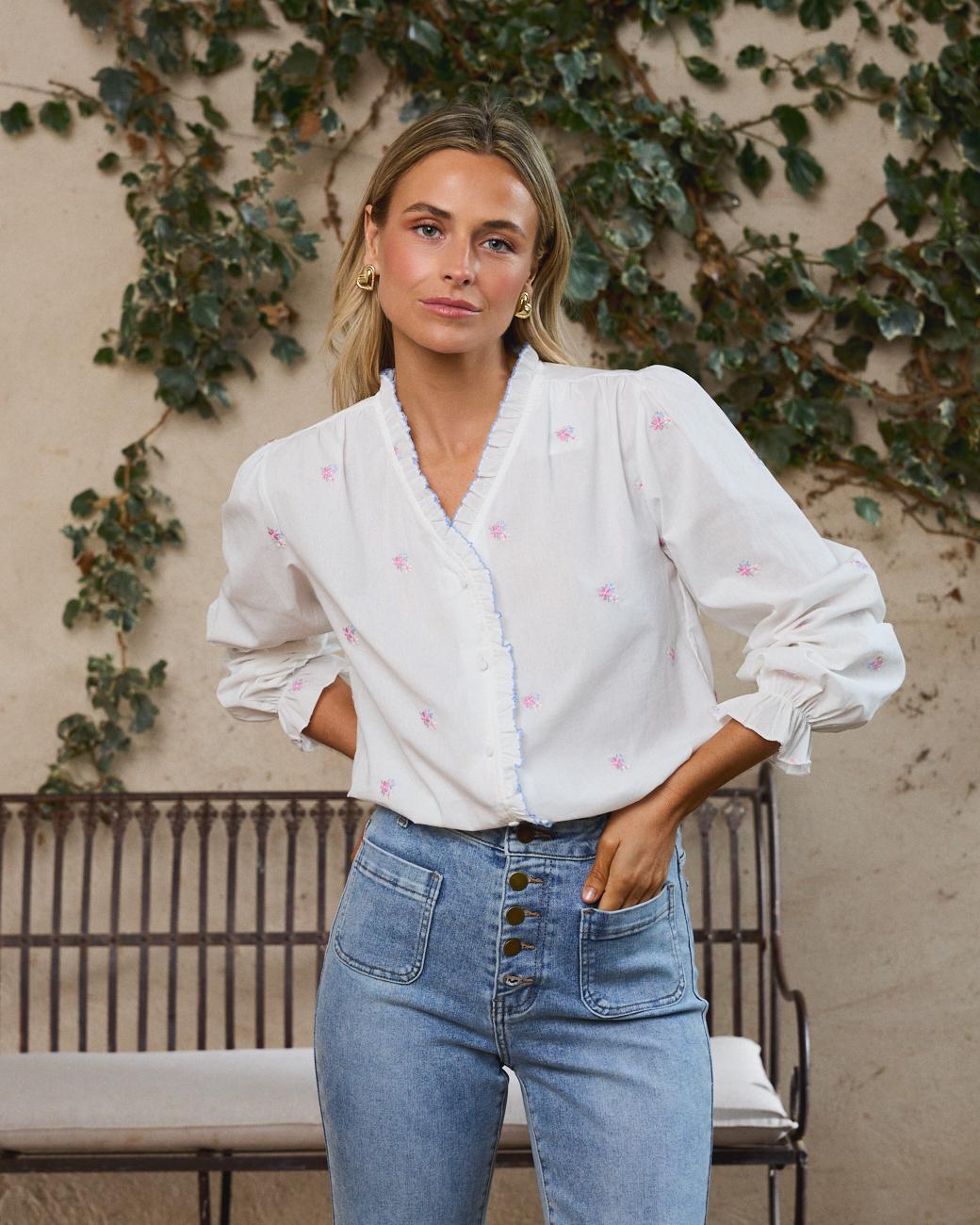 Camisa com ondas Rocío