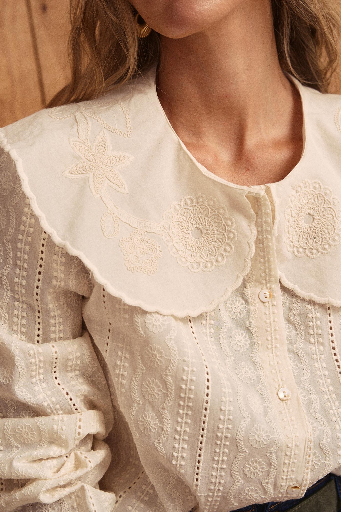 Camisa de gola Genoveva
