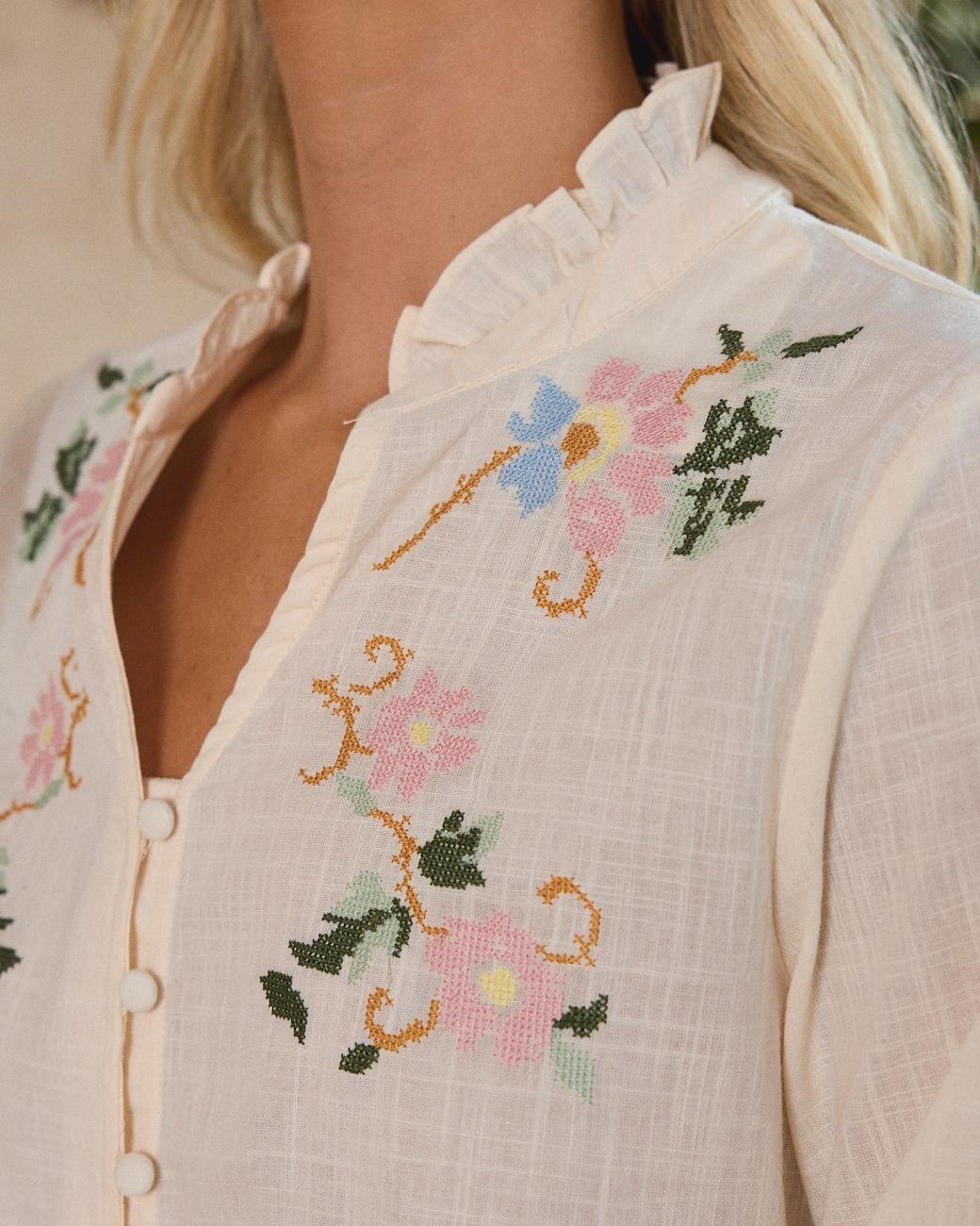 Camisa Bordada Julieta
