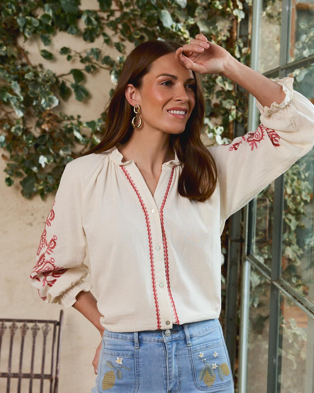 Camisa com bordado Martina