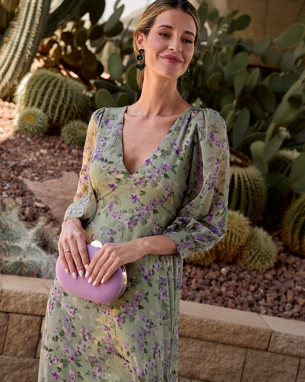 Vestido com Flores Anicia