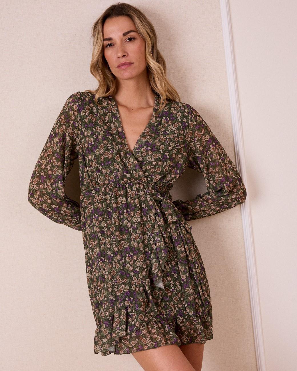 Vestido com Flores Clavel