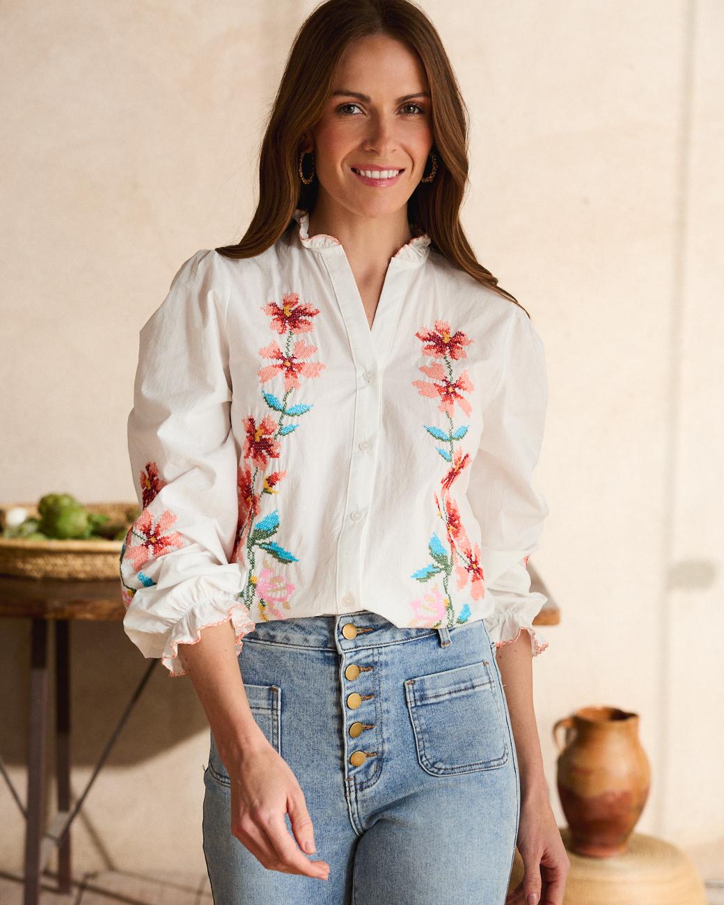 Camisa Bordada Fiona