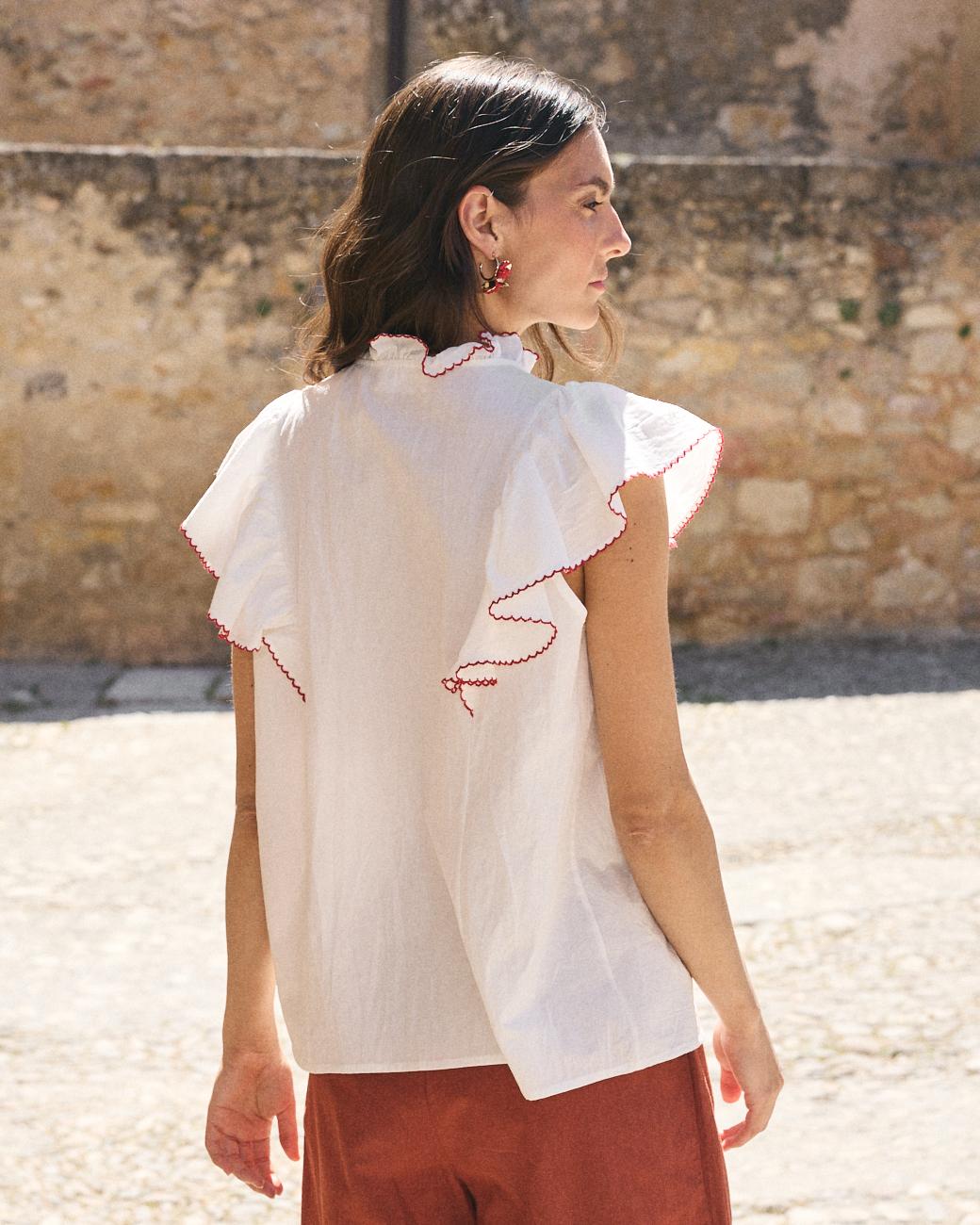 Camisa Manga Flare