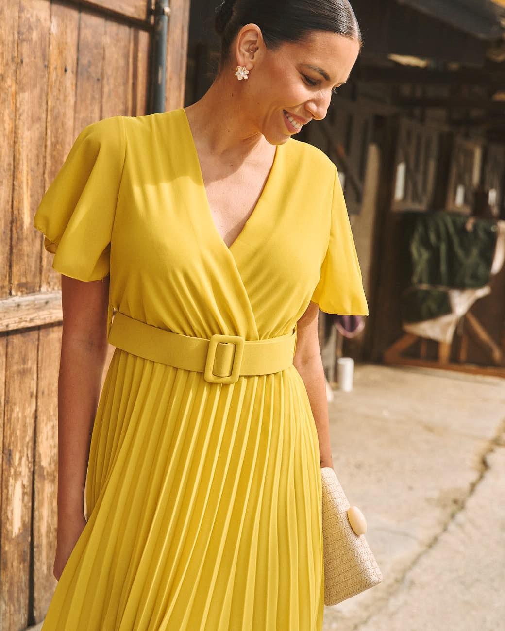 Vestido Plissado Elodi