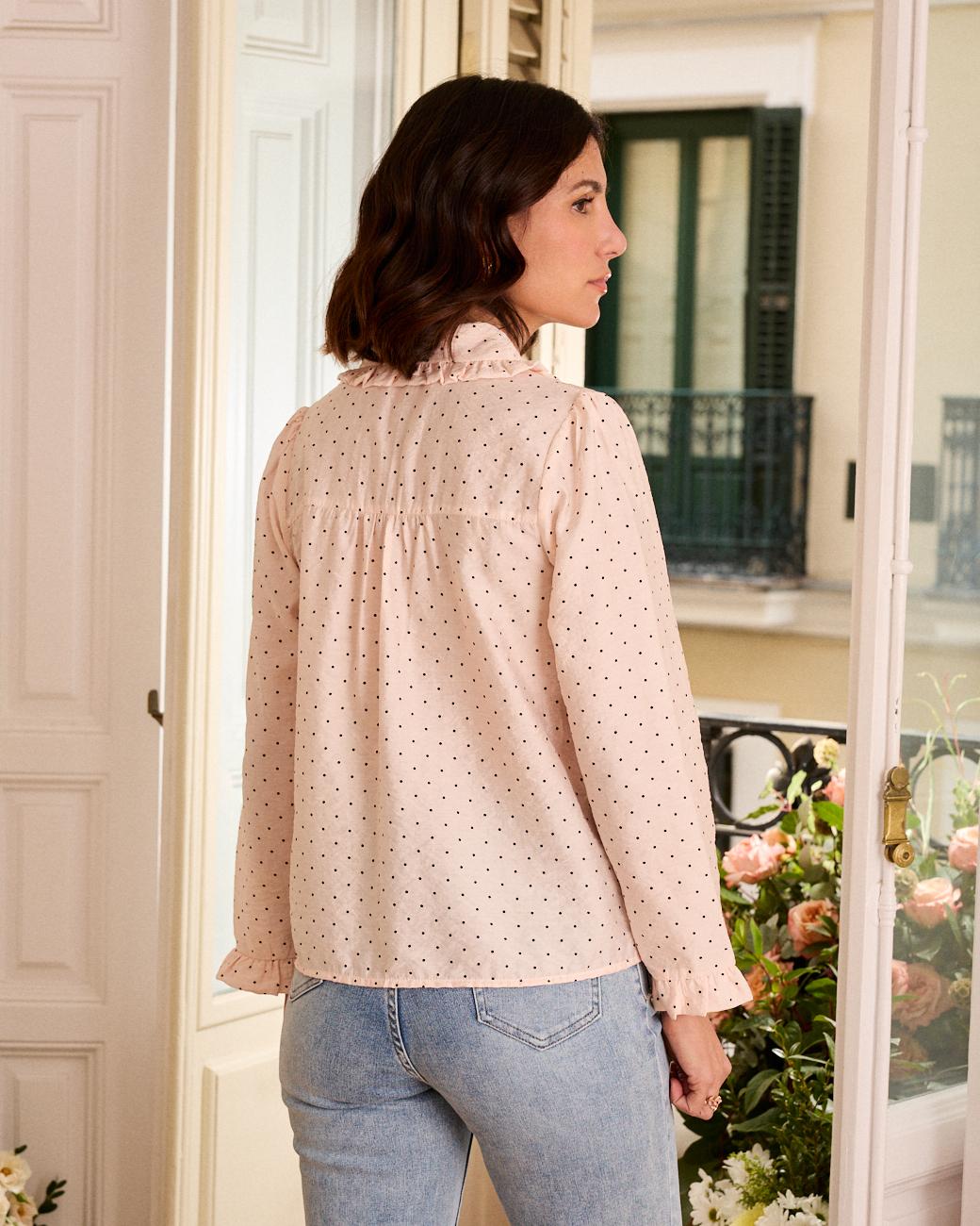 Camisa às bolinhas Ángela