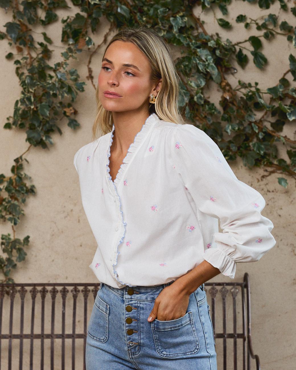 Camisa com ondas Rocío