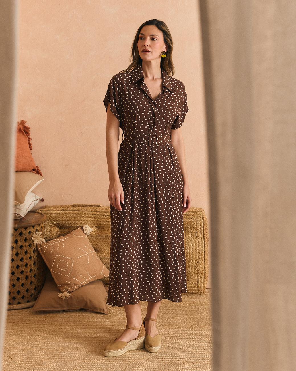 Vestido midi Vela