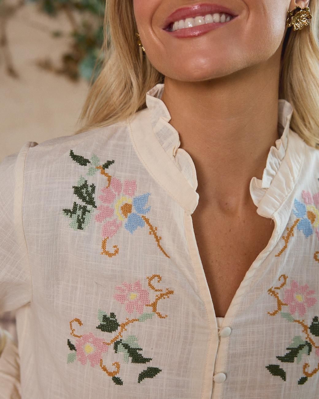 Camisa Bordada Julieta