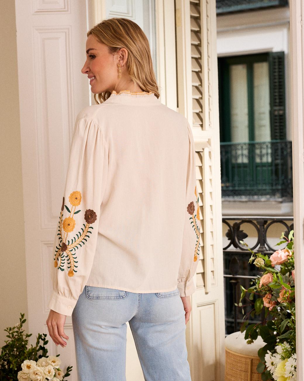 Camisa com flores Mérida