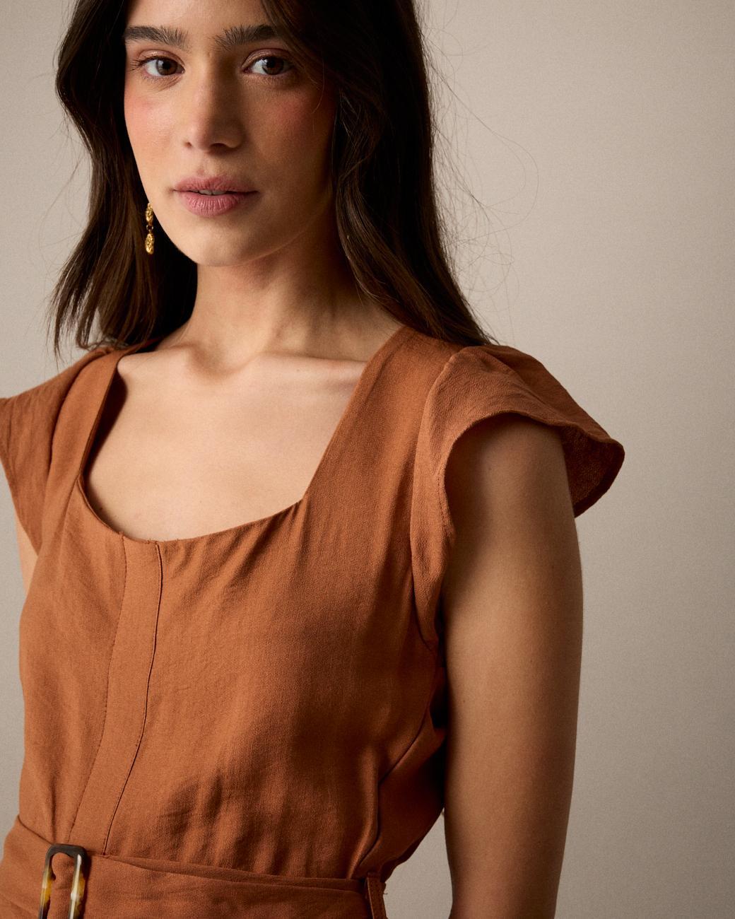 Vestido Castanho Lola
