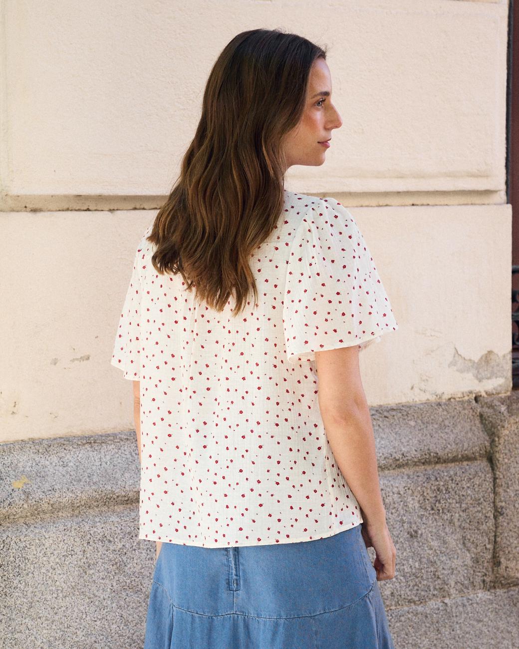 Camisa com Flores Belly