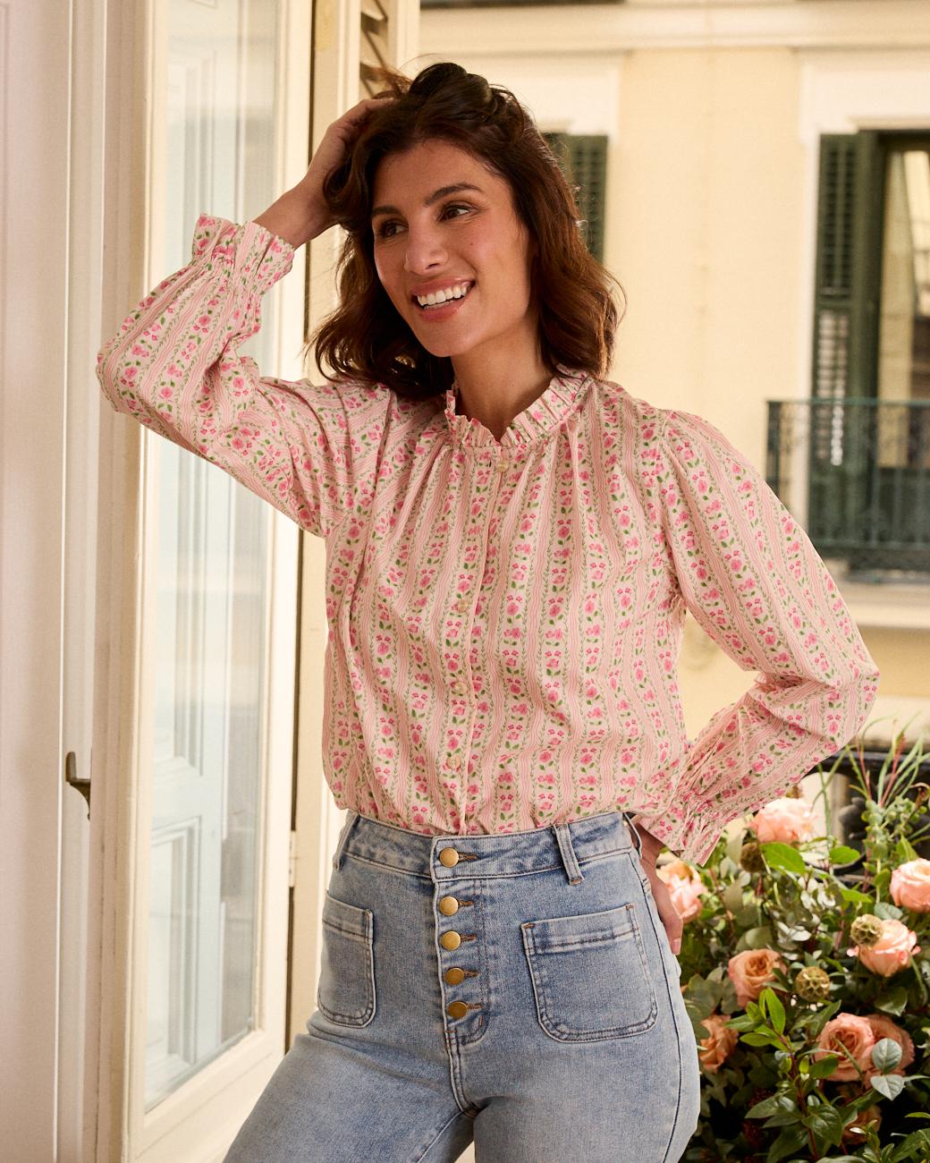 Camisa com Flores Roberta
