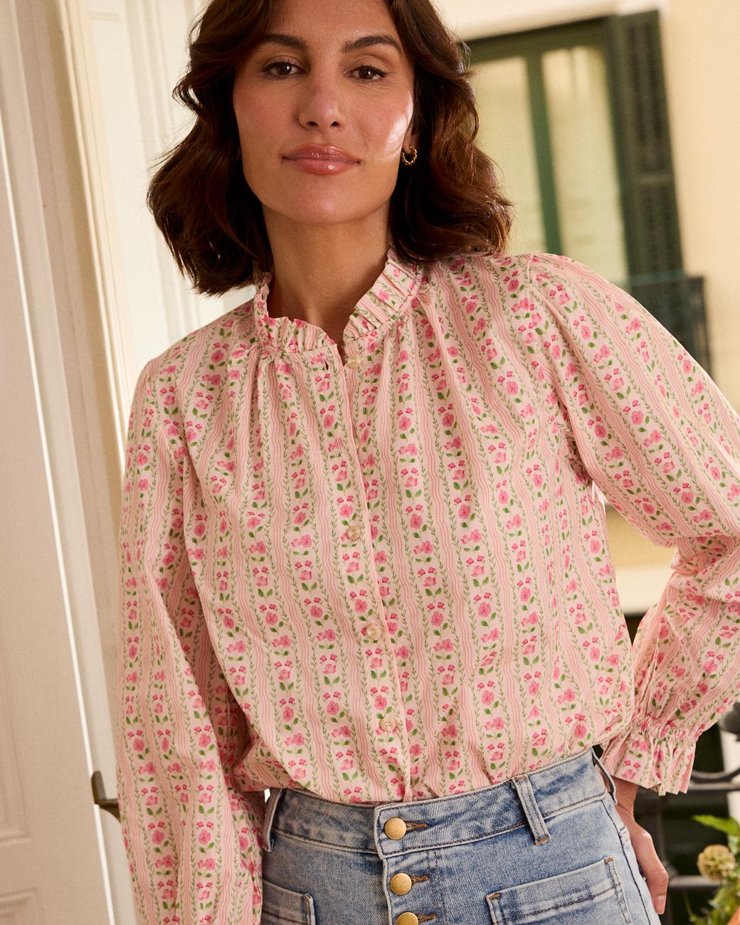 Camisa com Flores Roberta