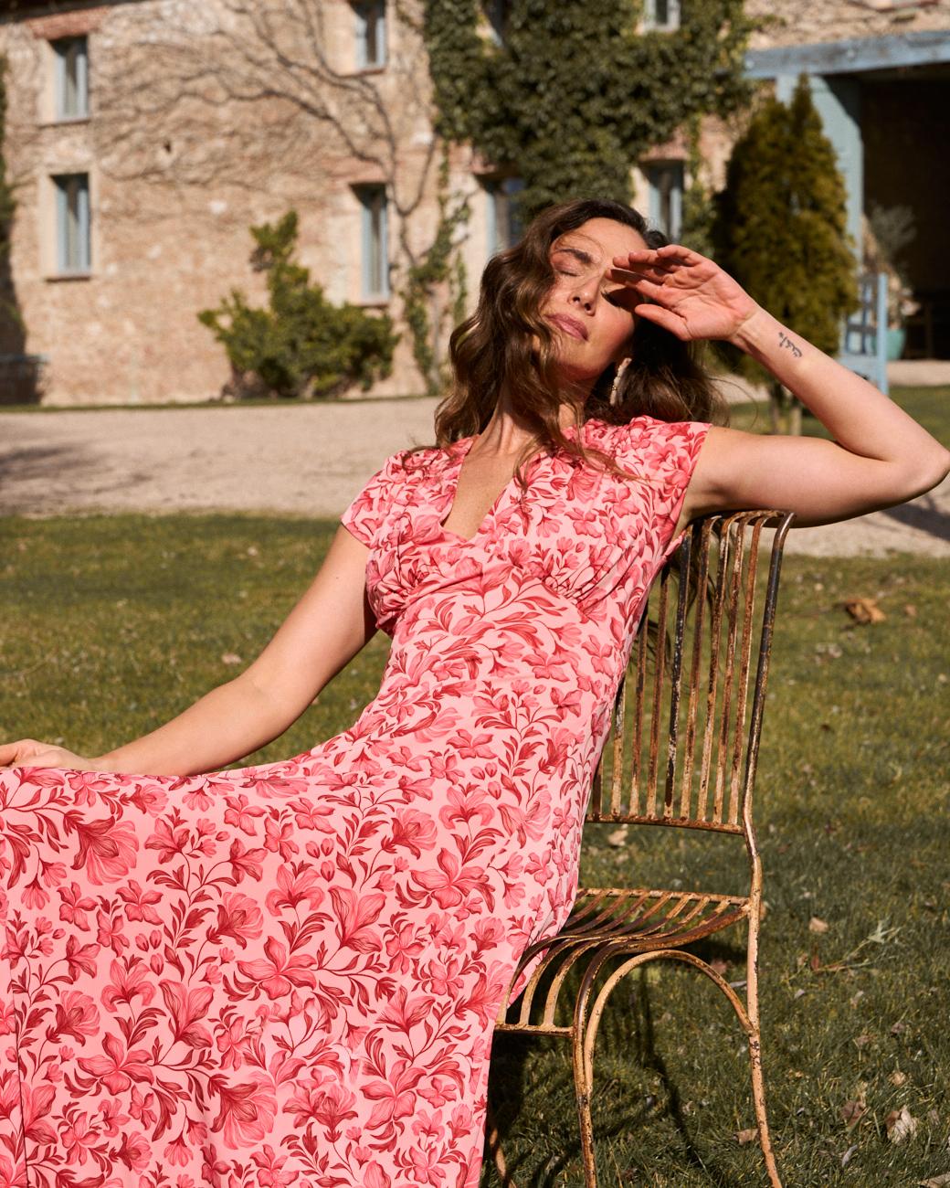 Vestido com Flores Gabriela